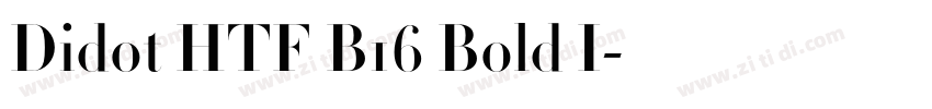 Didot HTF B16 Bold I字体转换